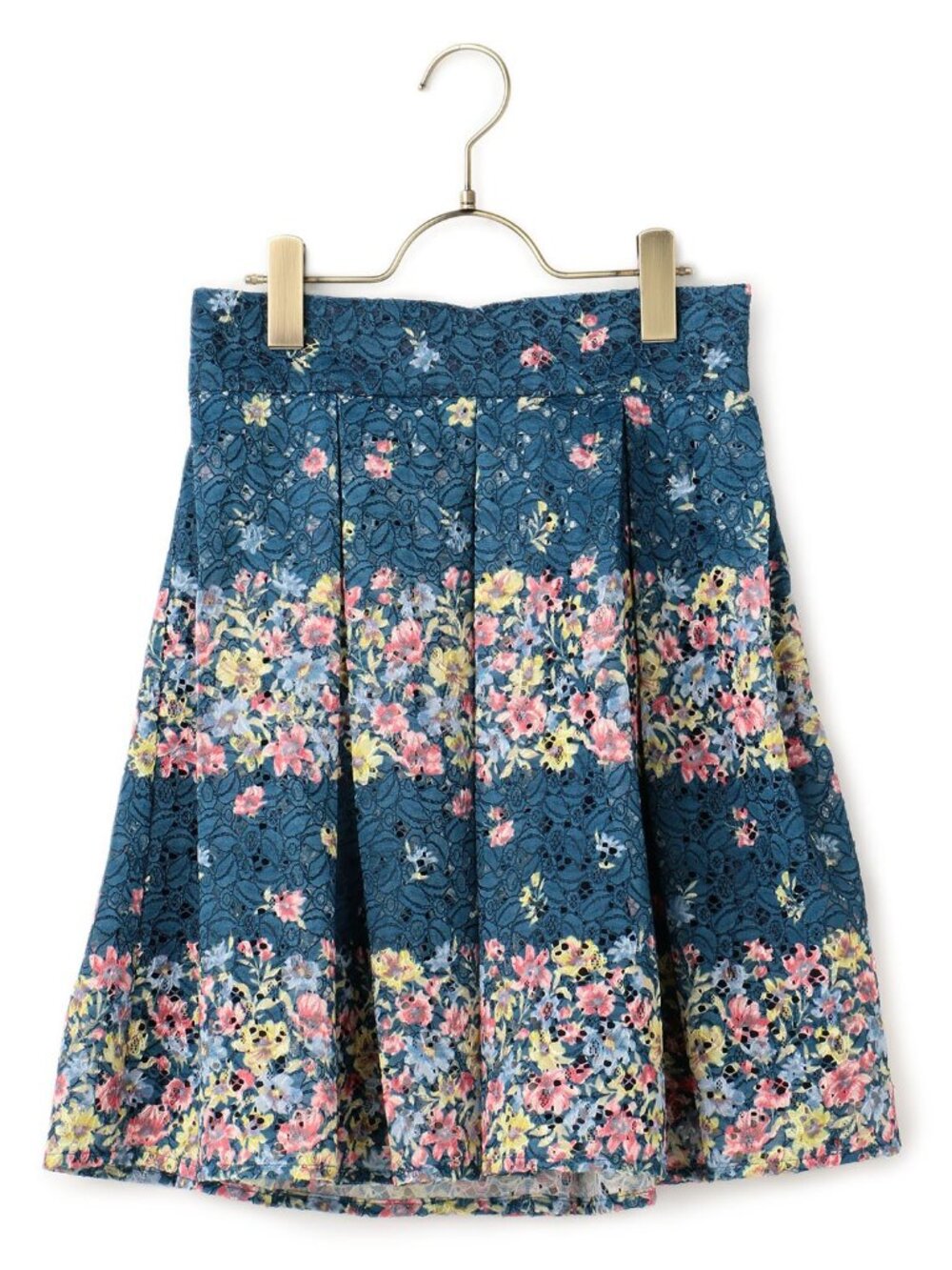 LIZ LISA coquette himekaji Lace Striped Flower Skirt